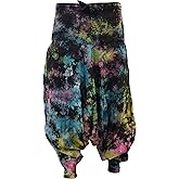 Shopoholic Fashion Tie Dye Colorful Hippy Boho Loose Fit Baggy Harem Pants