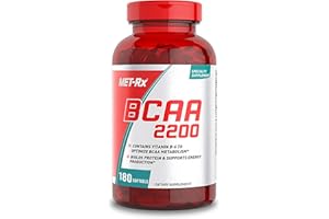 NATURE'S BOUNTY MET-Rx BCAA 2200 Amino Acid Supplement, Supports Muscle Recovery, 180 Softgels