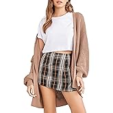 Forever 21 Womens Plaid High-Rise Skort