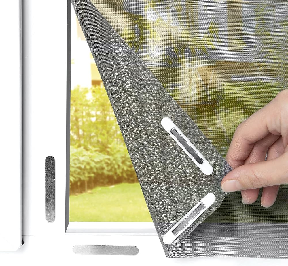 EASYmaxx Fly Screen for Windows with Pollen Protection & Magnetic Mount