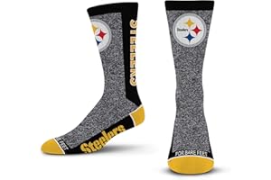 For Bare Feet NFL Unisex Marble Mvp Crew Sock Nfl Large