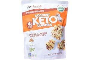 INNOFOODS Inno Foods Organic Coconut Keto Cluster (Net Wt 16 Ounce ),
