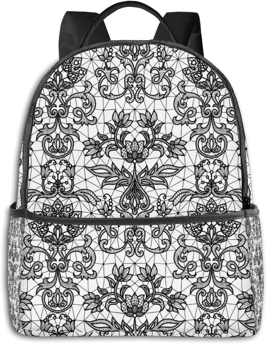 black lace backpack