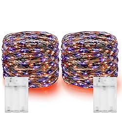 Dazzle Bright Purple and Orange Halloween Fairy