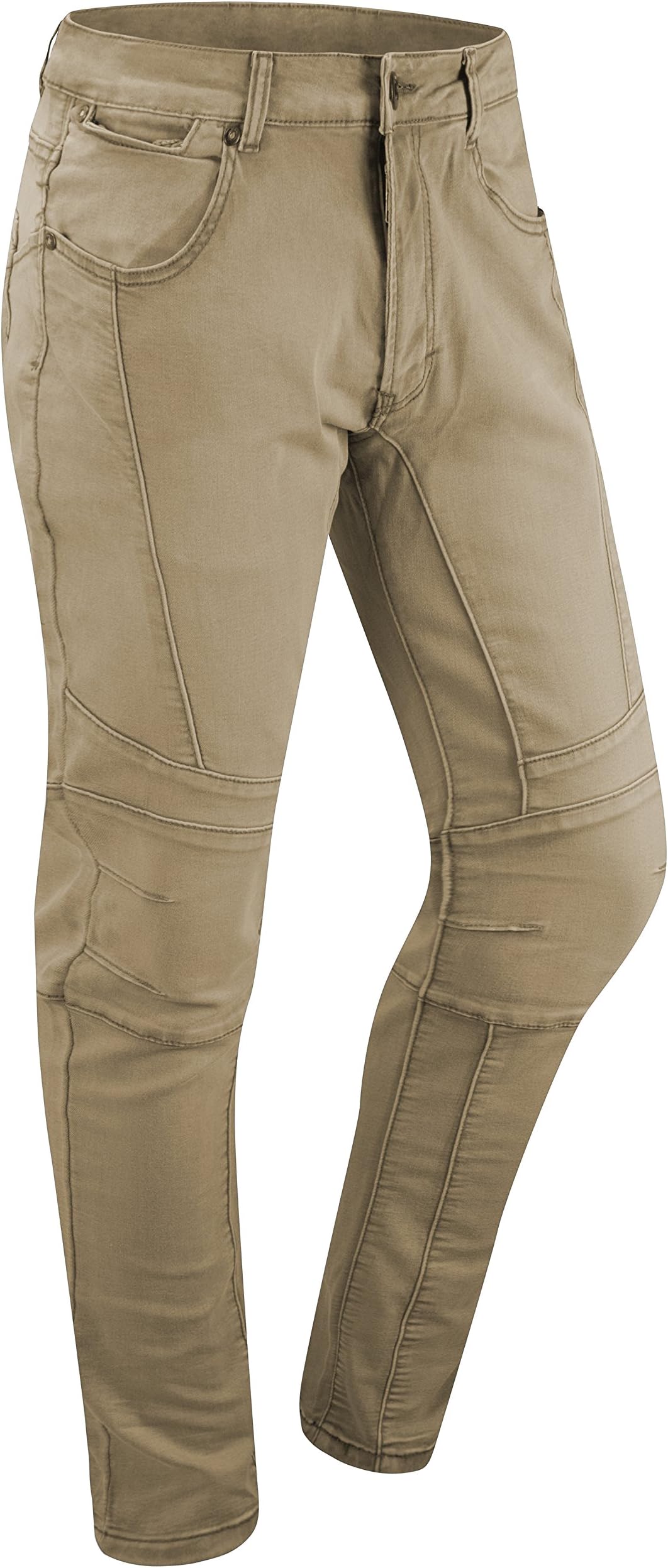 ALMAS APPAREL Mens Skinny Distressed Stretch Biker Ripped Slim Zipper Jeans