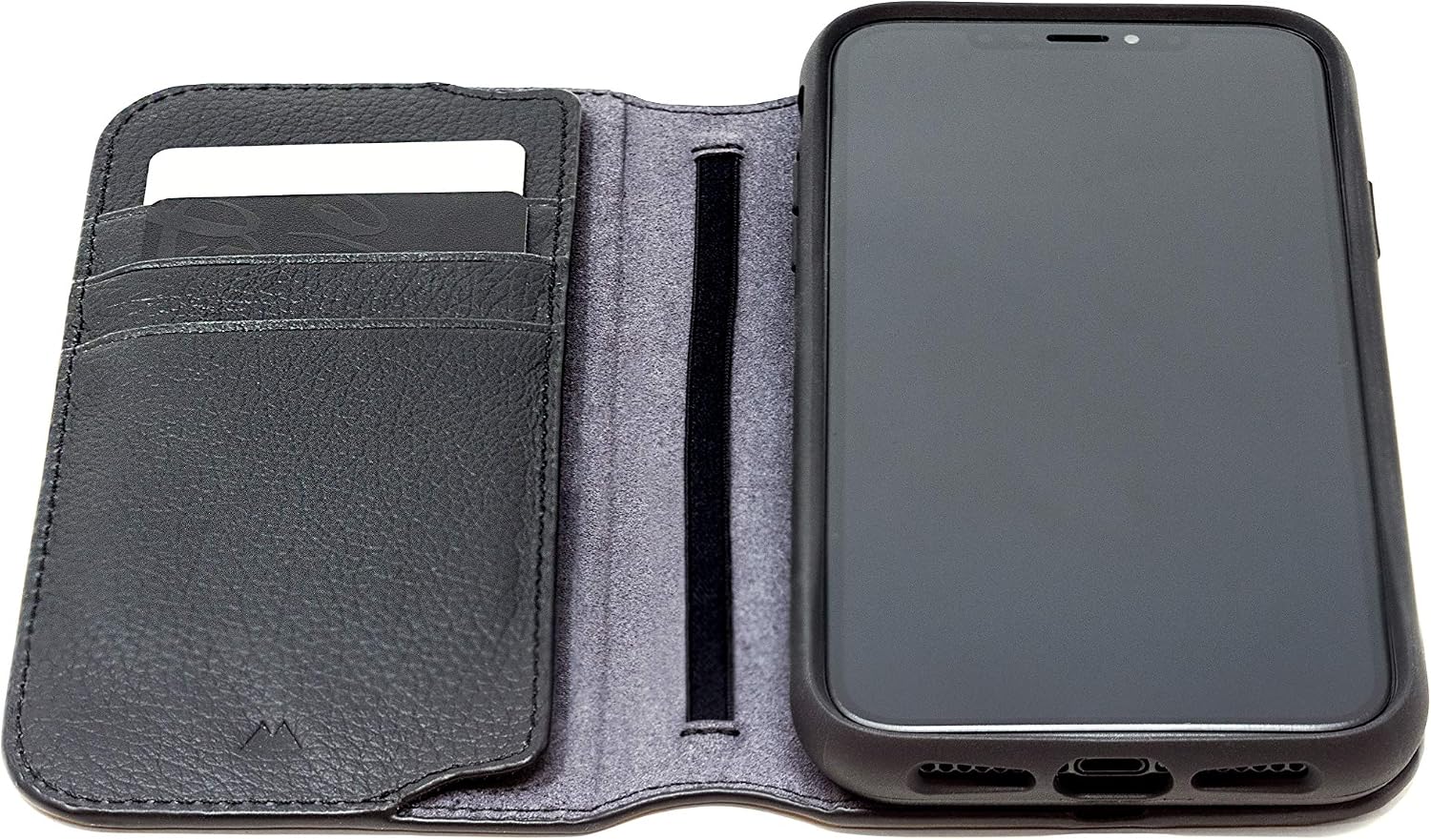Mous - Flip Wallet for iPhone 11 Pro - Limitless 3.0 Accessory Black Leather - Image 3