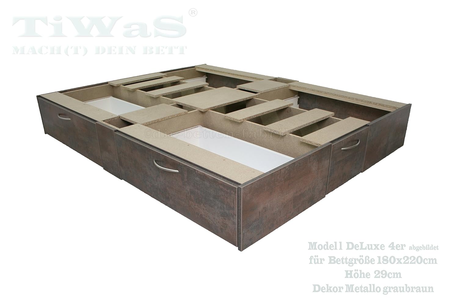 Drawer Base Deluxe For Waterbed Stand Floor Pedestal 4 Drawer
