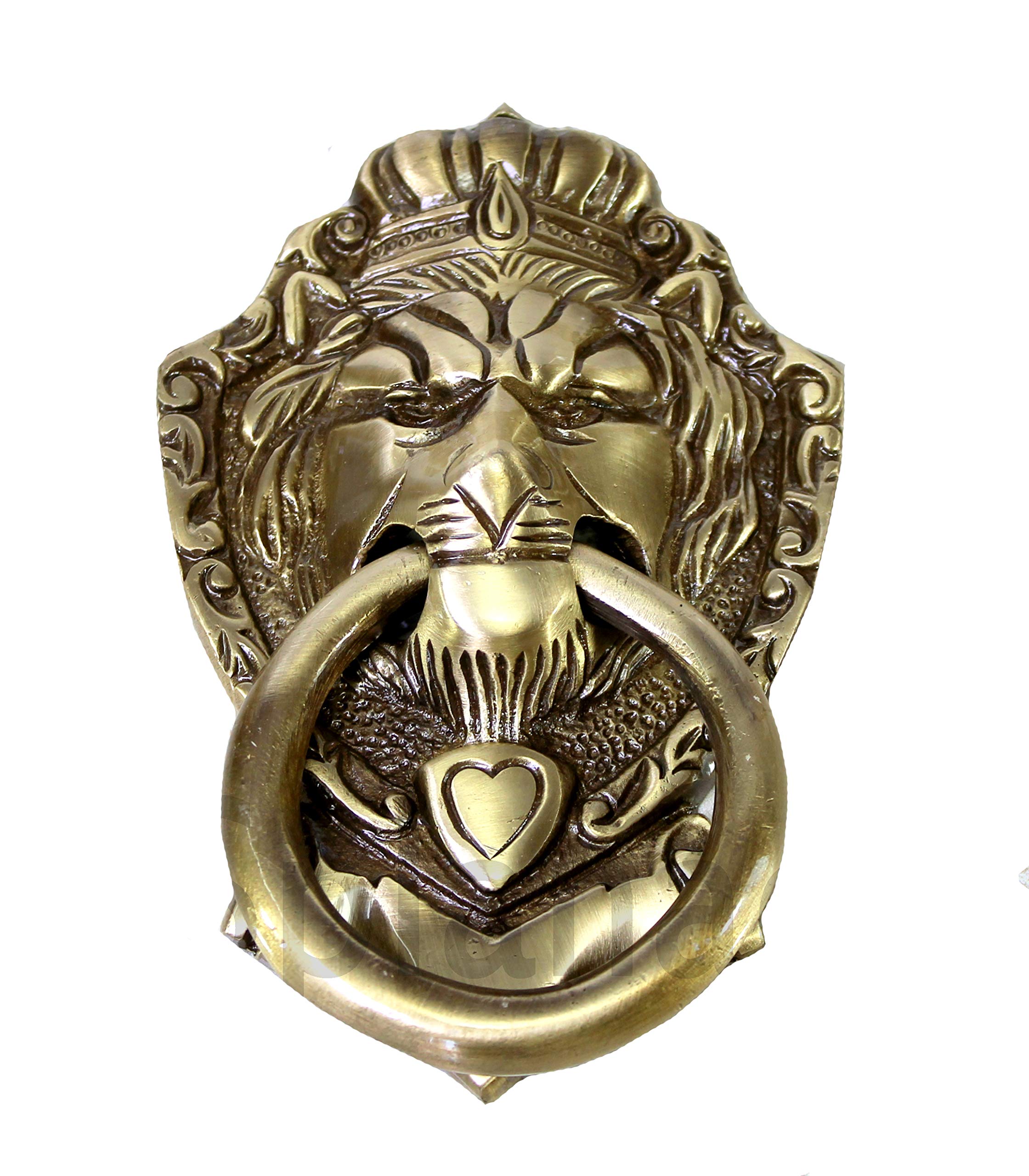eSplanade Lion Mouth Door Knocker, Yellow, 3.5 x 2.5 x 5.5-Inch
