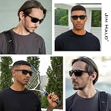 Jim Halo Polarised Sports Sunglasses Black Mirror Orange 61mm Lens 146mm Frame view 3