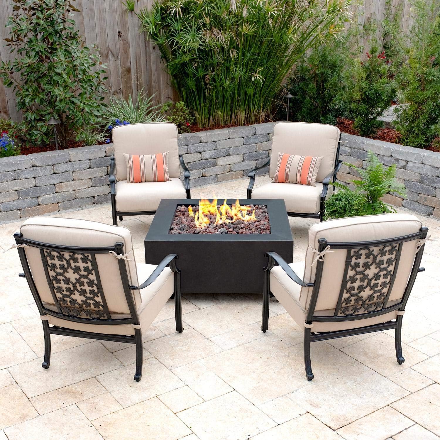 Amazon Com Lakeview Outdoor Designs Carondelet 5 Piece Cast