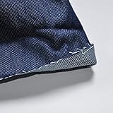 Indigo Blue 8 oz 100% Cotton Denim Chambray Fabric,56 Inches Wide, by The Yard