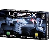 LASER X The Original Two Player Laser Tag Gaming Set, Blasters &amp; Vest Sensors, Ages 6+