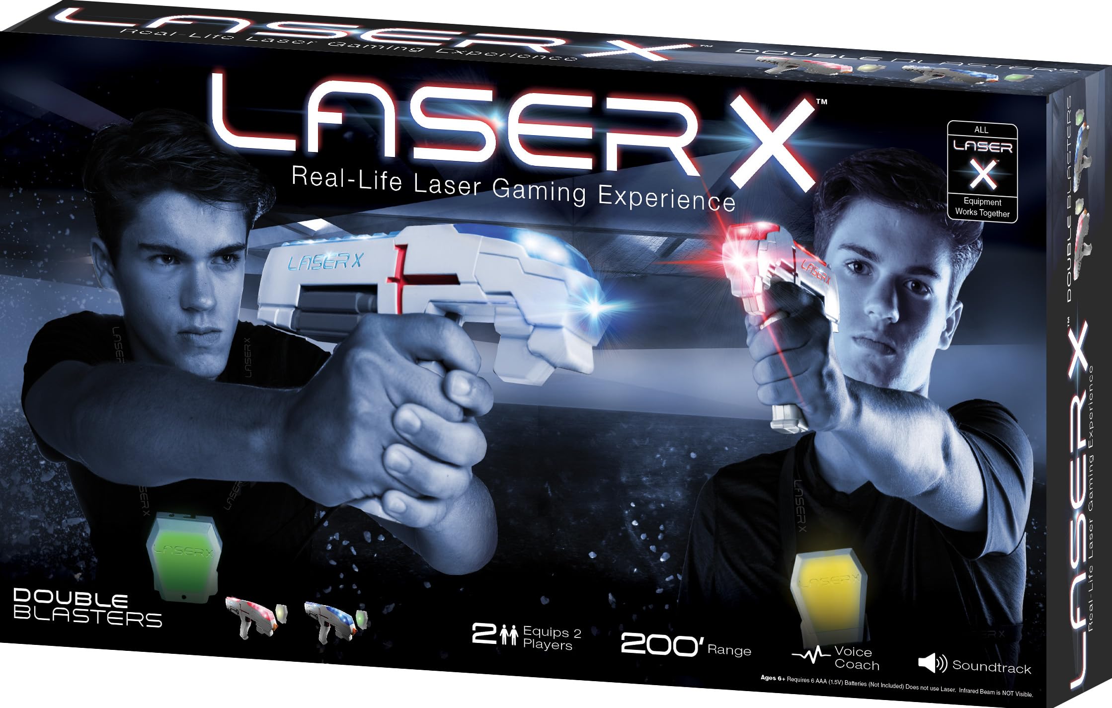 Photo 1 of LASER X The Original Two Player Laser Tag Gaming Set, Blasters & Vest Sensors, Ages 6+