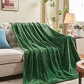 inhand Fleece Twin Blanket for Bed Green Throw Blanket for Couch Super Soft Cozy Warm Blankets and Throws Lightweight Fuzzy Large Blanket for Sofa Bed Office,60x90 inches