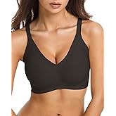 Aubrasen Jelly Wireless Push Up Bra 53 Vents Breathable Seamless Support for Women All Day Comfort Skin-Friendly Fabric