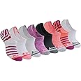Saucony Women's No Show Cushioned Invisible Liner Socks, Available in S-L (8, 16 Pairs)