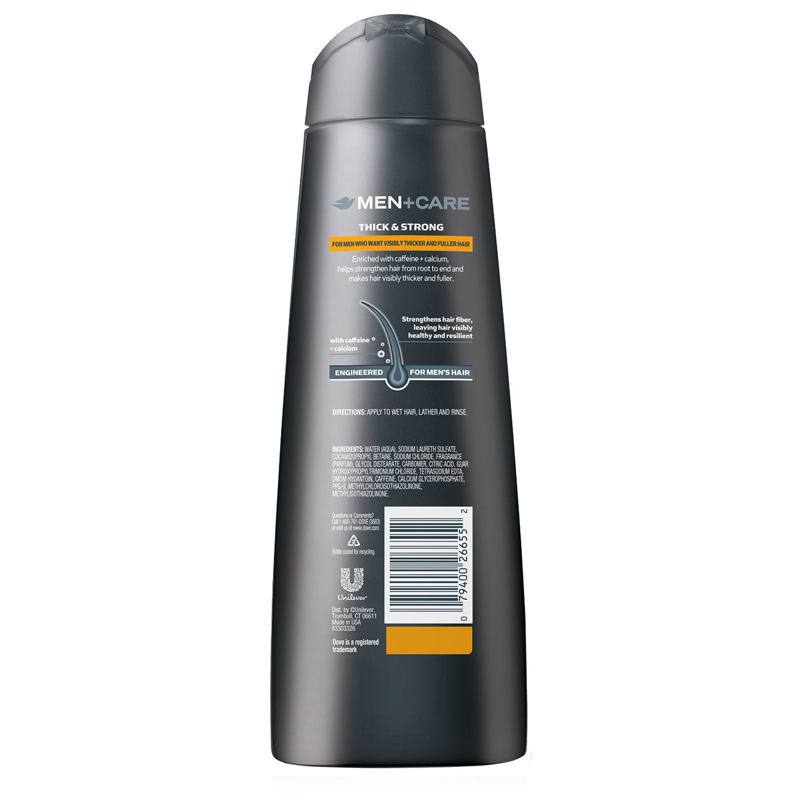 Dove Men+Care 2 In 1 Shampoo And Conditioner, Thick And Strong 12 Oz, 4