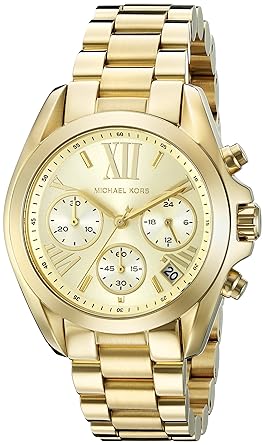 Mini Bradshaw Analog Gold Dial Women's Watch - MK5798