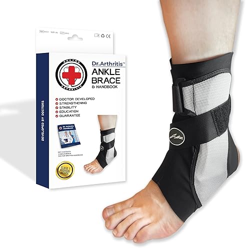 Doctor Developed Ankle Brace for Sprained Ankle, Support Stabilizer Splint  for Injured Foot – Foot Brace/ Achilles Peroneal Tendonitis – Ankle Brace 
