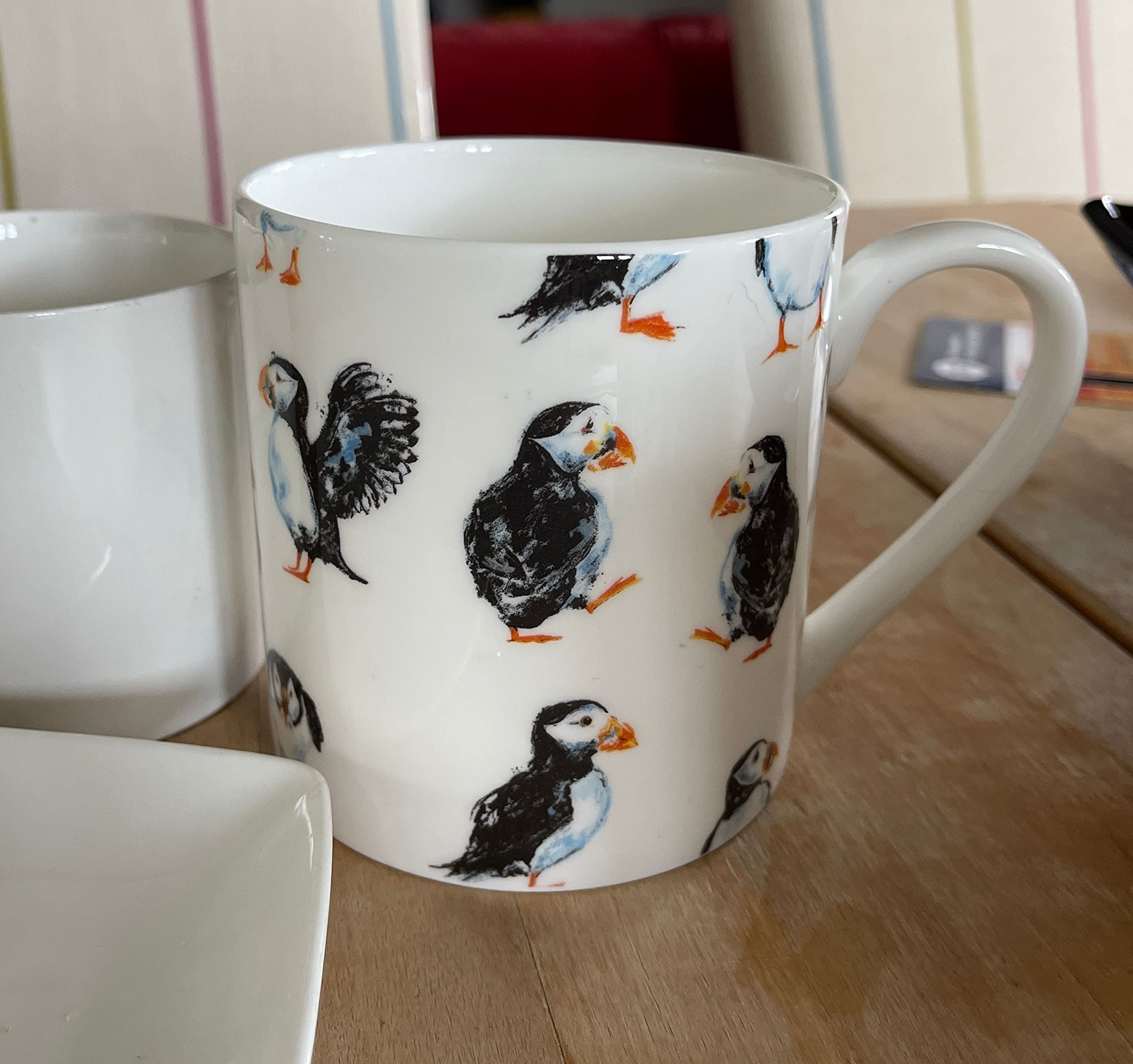 Dreamair 1 Pint Fine Bone China Puffin Mug