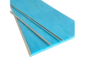 ARTKINGTO 1/8" U Zinc Came for Stained Glass Works Framing, 36ft U Channel Zinc Came (3ft x 12)