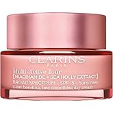 Clarins NEW Multi-Active Day Cream SPF 15 with Niacinamide | Smooth Fine Lines | Visibly Tighten Pores | Even Tone and Texture | Boost Glow | Strengthen Moisture Barrier | All Skin Types | 1.7 Ounces