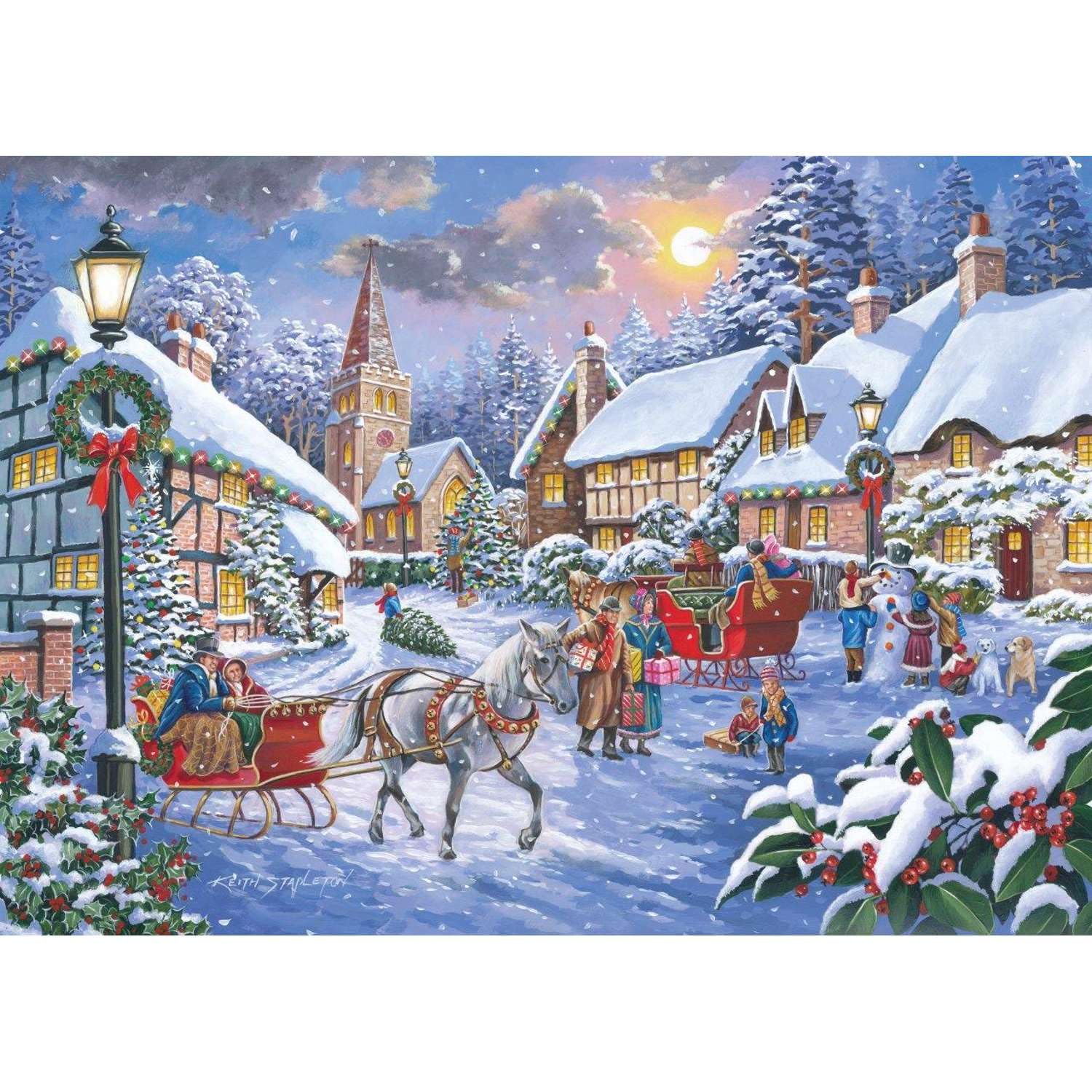 The House of Puzzles 1000 Piece Jigsaw Puzzle - Jingle Bells
