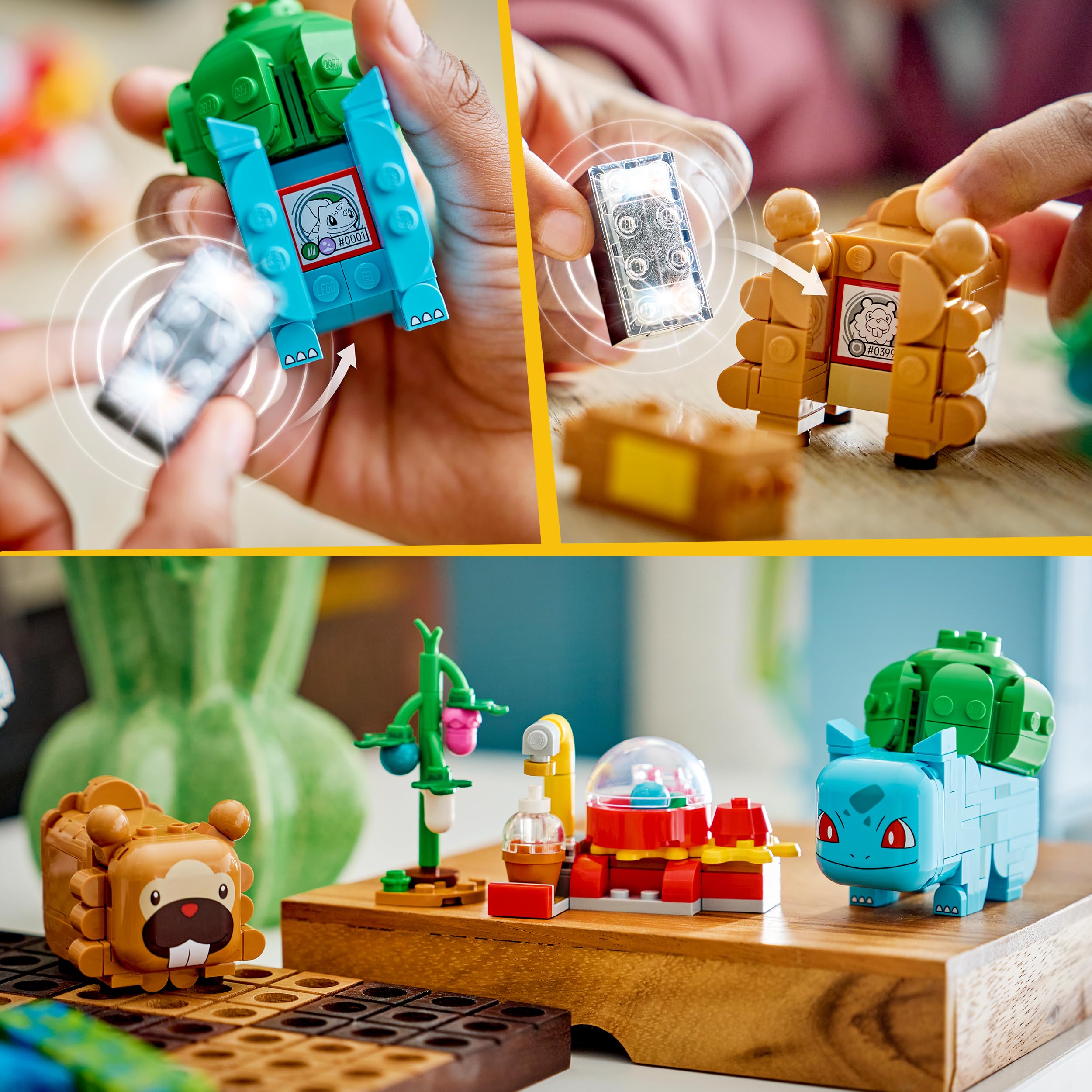 LEGO Pokémon SMART Play: Beerenfete mit Bisasam und Bidiza - kompatibles interaktives Set mit 2 SMART Tags und 2 Pokémon Figuren - Geschenkidee für Kinder ab 7 Jahren - 72155 5