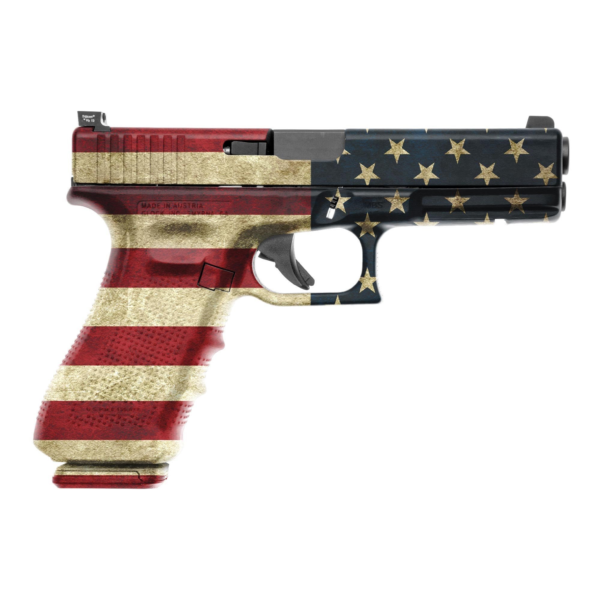 GunSkins Pistol Skin Premium Vinyl Gun Wrap with Precut Pieces Easy