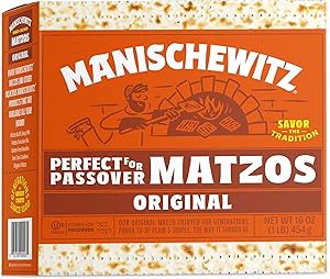 Manischewitz Passover Matzos Crackers, 1 LB | Fresh and Crispy Matzah