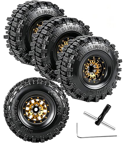 4 Pièces Série 65Mm Pneu Pneus Roue Pour MN D90 D99S MN-90 MN91 MN98 MN99S C14 C24 C24-1 C34 B14 B24 B36 Pièces De Mise à Niveau De Voiture Télécommandée