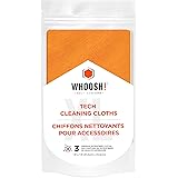 WHOOSH! Screen Cleaning Microfiber Cloths Set Best for Smartphones, iPads, Eyeglasses, Kindle, LED, LCD & TVs 14"x14" - 3 Pac