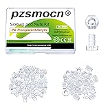 Pzsmocn 60 Pieces/30 Sets M6*8 mm PC Transparent