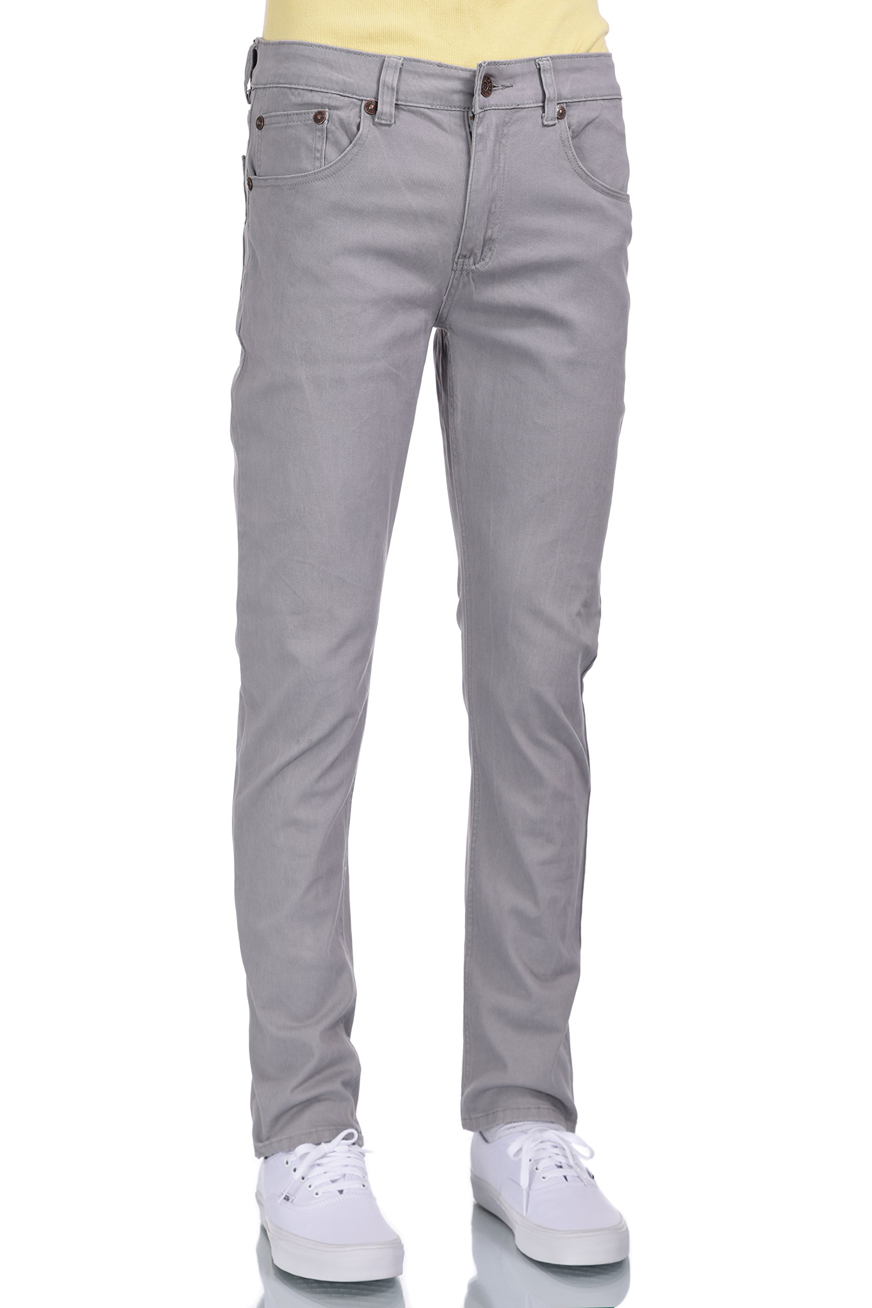 Eaglestar Men RURACO Stretch Slim fit Gray Colored Denim Twill Pant Size 3038 • Denim Fit