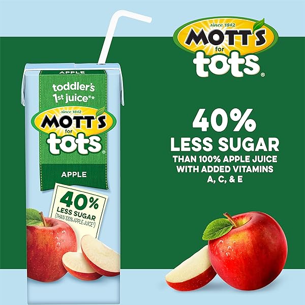 MOTT’S FOR TOTS APPLE, 6.75 FL OZ BOXES, 8 PACK