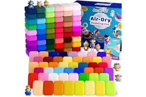 AESTD-ST Air Dry Clay 102 Colors, Modeling Clay for Kids, Model Magic Clay, DIY Molding Clay Kit with Sculpting Tools, Soft and Non-Sticky, Arts and Crafts Gift for Boys Girls Kids
