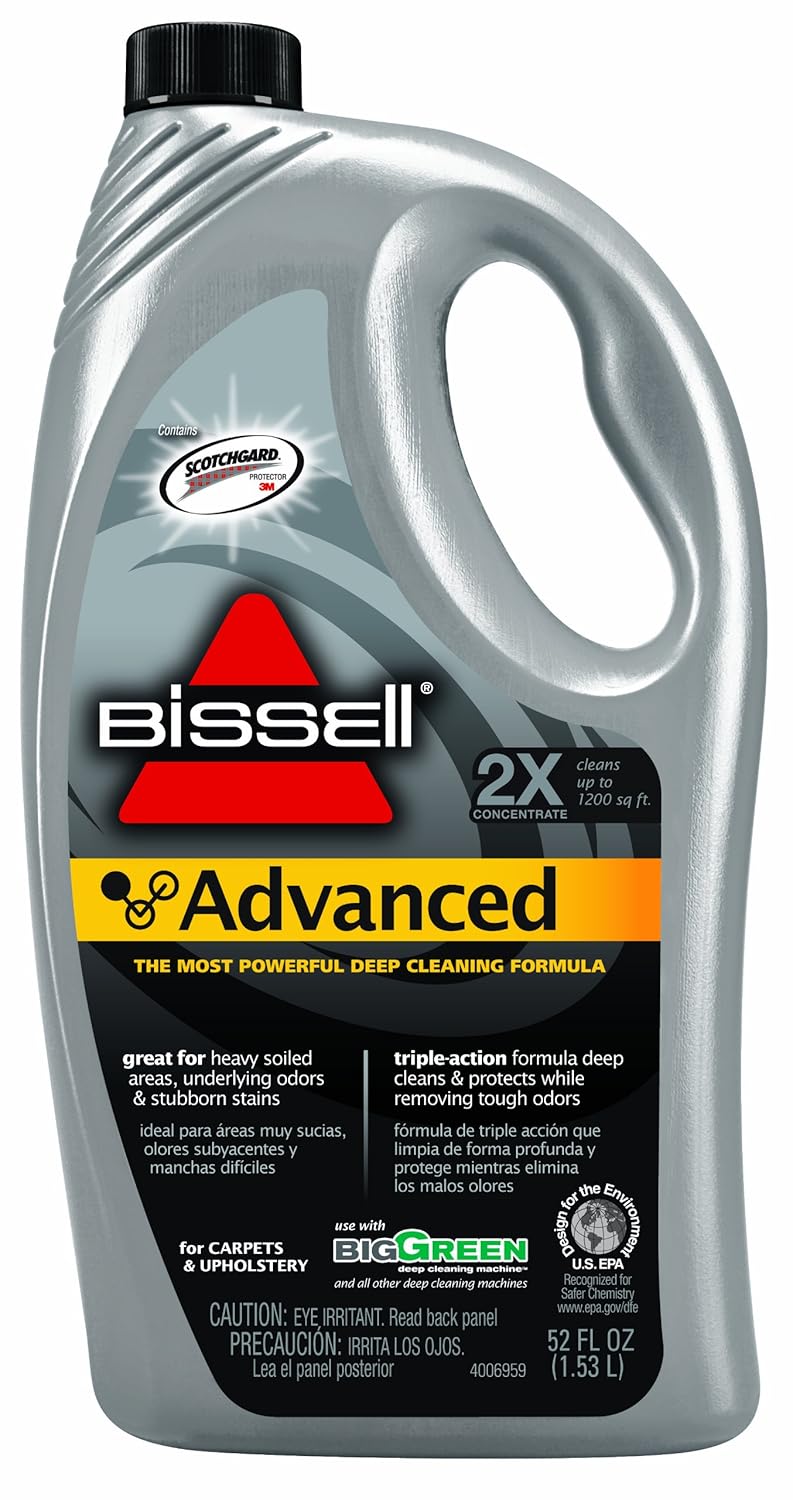 BISSELL BigGreen Commercial 49G51-C 52 oz. 2X Advanced Formula, Triple Action Cleaning, 12.25" Height, 12.5" Length, 8.5" Width (Pack of 6)