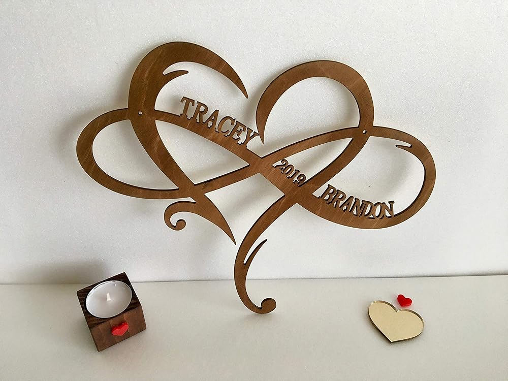 Amazon.com: Personalized Infinity Symbol Custom Wood Wedding Sign