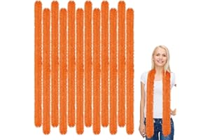 Xtinmee 12 Pcs Feather Boas Artificial Fluffy Boas for Party Bulk Color Feather Scarf for Women Christmas Tea Party