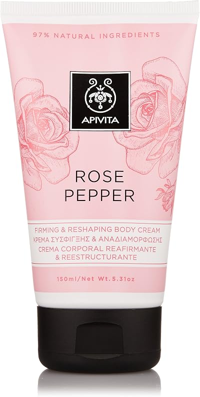 Apivita Rose Pepper Firming Body Cream 150ml - Natural Ingredients