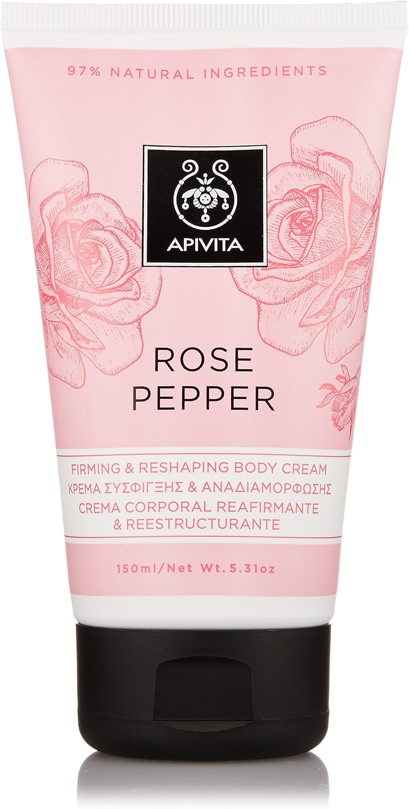 Apivita Rose Pepper Firming Body Cream 150ml - Natural Ingredients