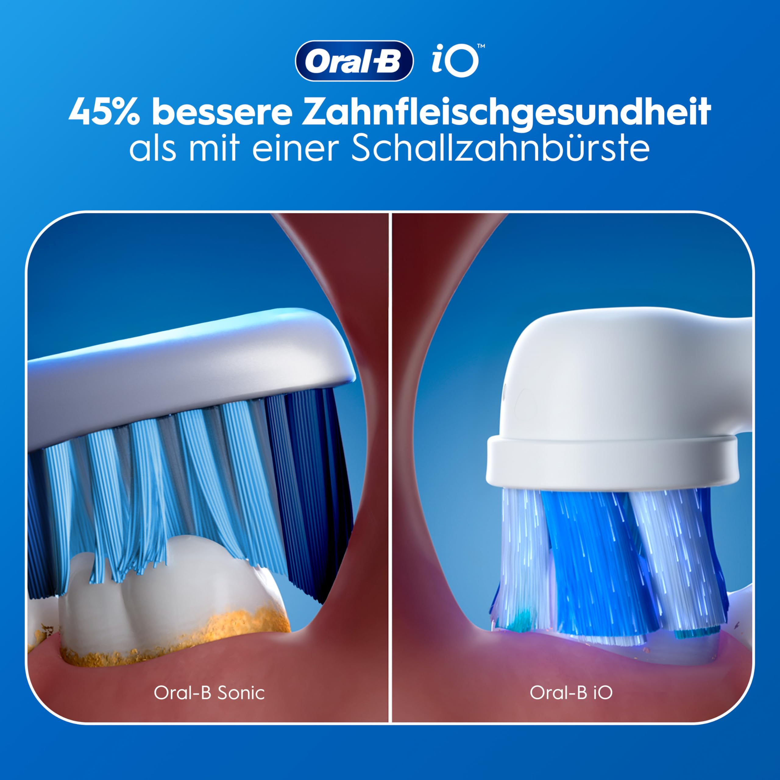 Oral-B iO Series 2 Elektrische Zahnbürste — Electric Toothbrush, Inkl. 1 Aufsteckbürste, Reise-Etui — 3 Putzmodi für Zahnpflege, GUT GETESTET (2,2) von STIFTUNG WARENTEST, Designed by Braun, Pink 8