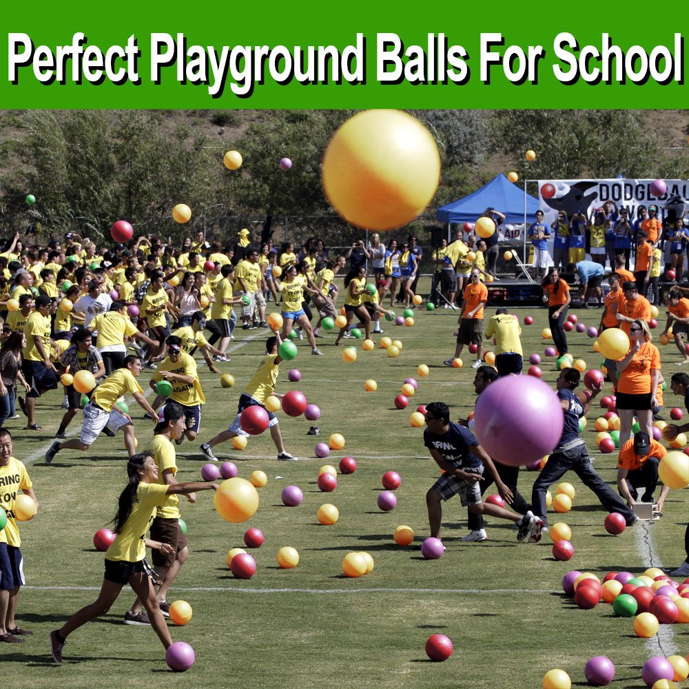 ToysOpoly Playground Balls 8.5 inch Dodgeball (Set of 6) Kickball for