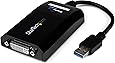 StarTech.com USB 3.0 to DVI Adapter - 2048x1152 - External Video Multi Monitor Adapter - DVI to VGA Adapter Included (USB32DVIPRO)