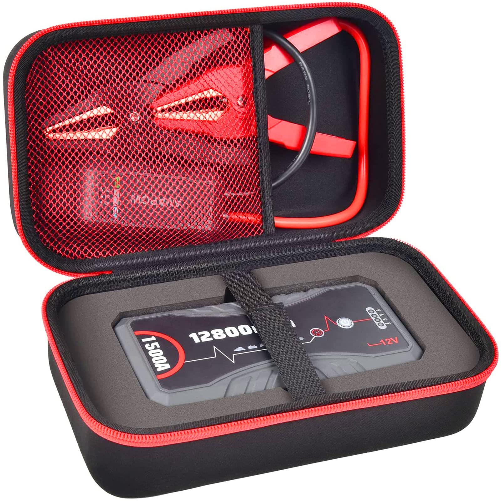 Photo 1 of **CASE ONLY***ANKHOH Carrying Case Compatible with NEXPOW Car Jump Starter, Fits for 1500A Peak 12800mAh Battery Starter Q10S/ T11F, Portable Storage Box for Car Battery Charger and Jumper Cables(Case ONLY)