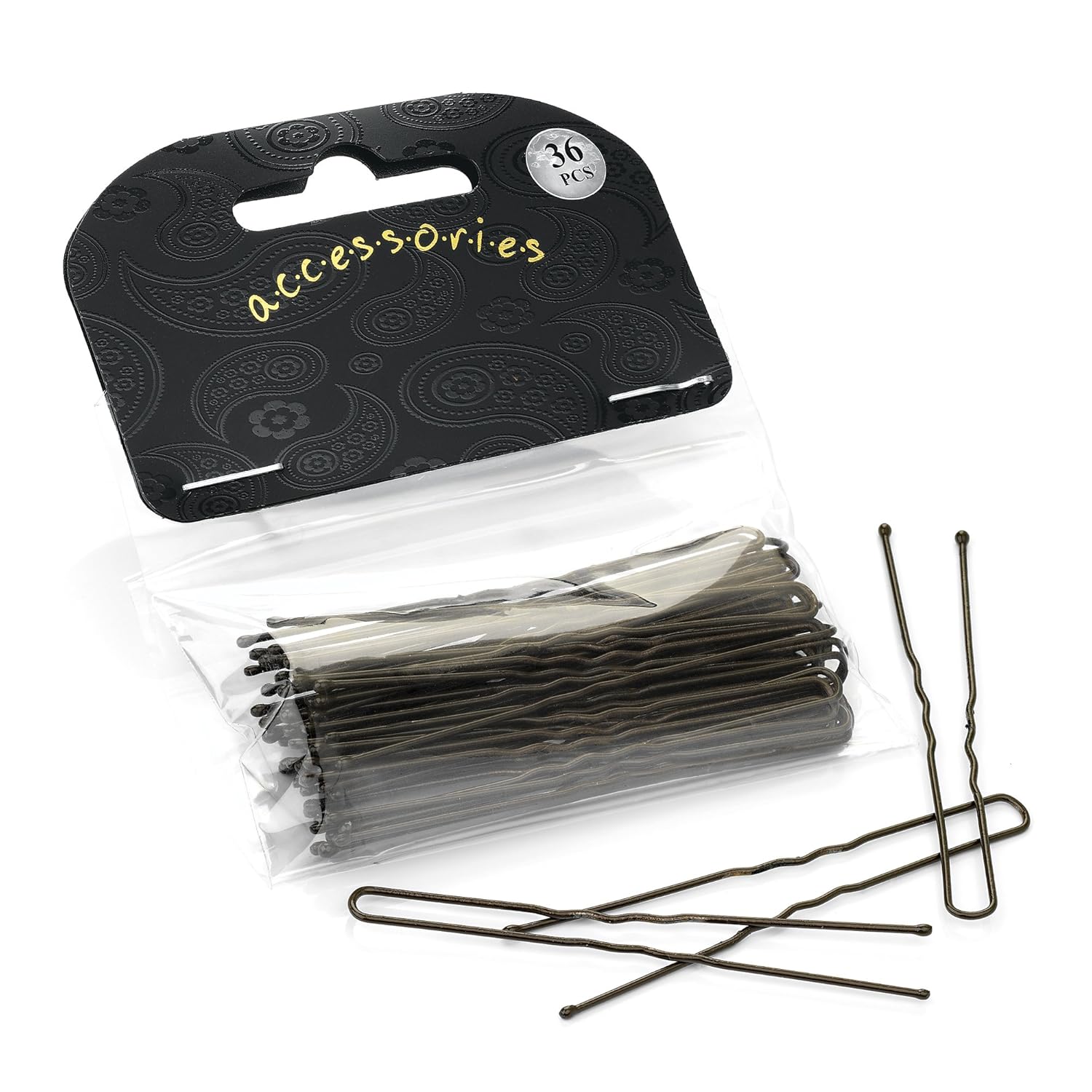 36 Long Waved Bobby Pins Hair Grips Brown 6.5cm Amazon.de Beauty