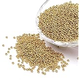 Craftdady 12/0 Golden Glass Seed Beads 2mm About 5000Pcs Metallic Small Round Pony Loose Spacer Beads for Jewelry Making Hole: 0.5mm