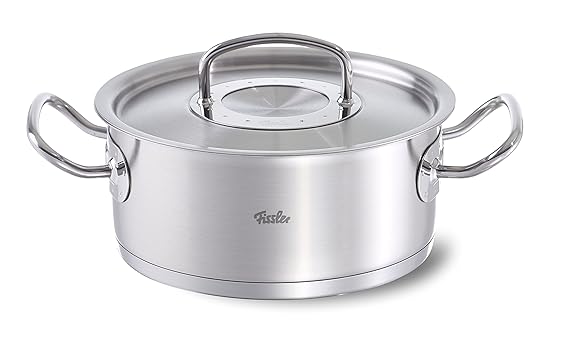Fissler Bratentopf original-profi collection 24 cm, 4,6 l – Edelstahl Bräter Induktion mit Deckel – 084-133-24-000/0