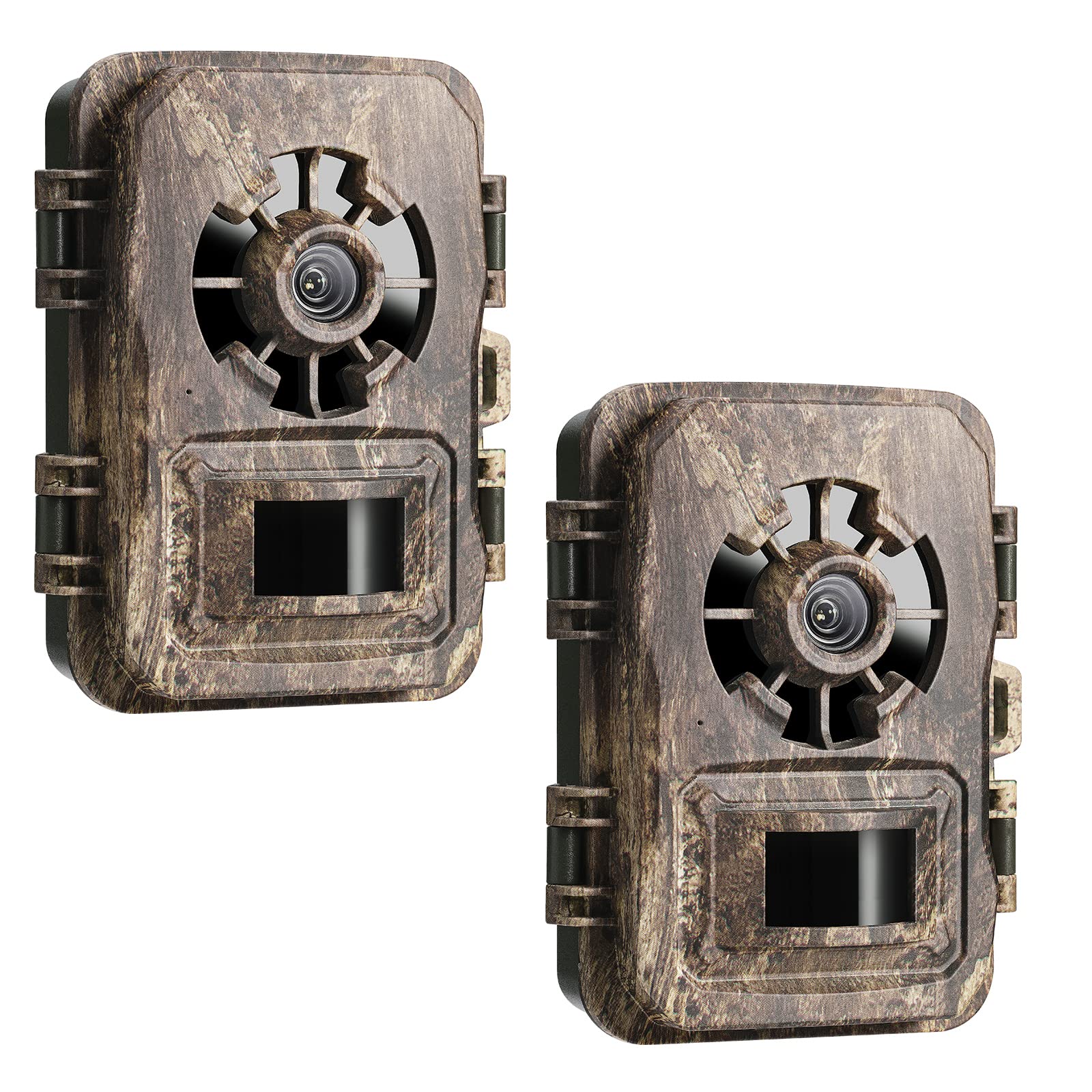 K&F Concept 2 Pieces 24MP 1296P Wildlife Trail Camera with Night Vision Motion Activated, Garden Hunting Camera IP66 Waterproof for Outdoor Hunting Bird Watching Nature Scouting