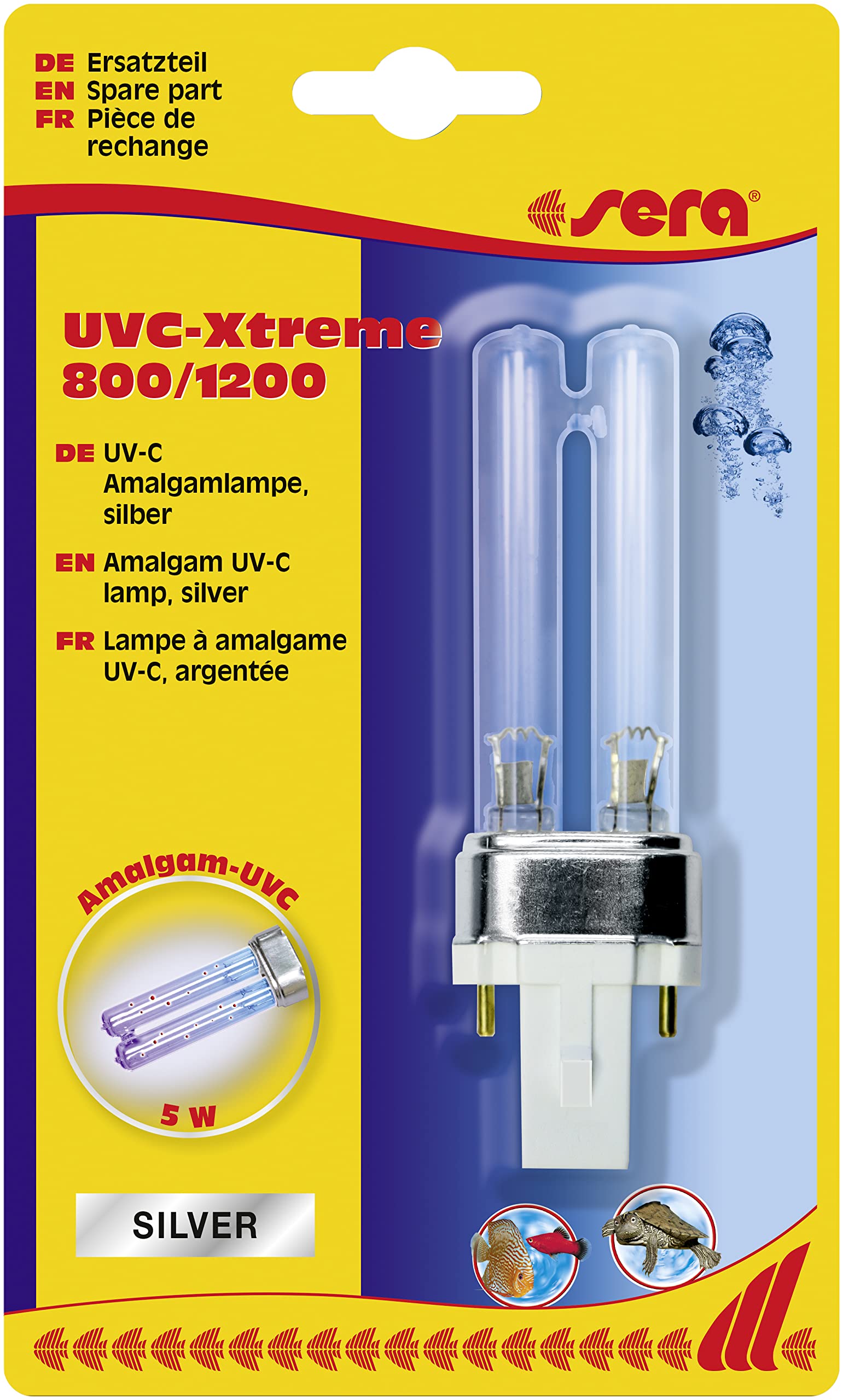 sera Amalgam UVC Lamp 5W - UVC-Xtreme 800+1200 (Replacement Part) UVC-Xtreme 800 UVC-Xtreme 1200
